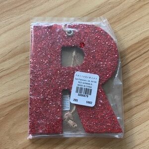 Glitter R ornament